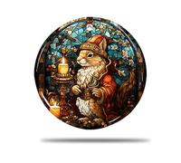 Cerámica Adornos Arbol Navidad, 7.3Cm Arte Vintage De Ardilla Navideña Modelo 3D Adorno Navideño De Cerámica Decoraciones De Navidad Adornos Arbol Navideños