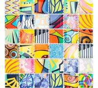 Cerámica Azulejos Mosaico Colorido Pop Up Art . Baldosas de Espejo Revestimiento