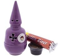 CERÁMICA ESPAÑA | Incensario nazareno Morado | Incensarios religiosos | Incensarios de Barro | Incensarios Originales | Incensario Semana Santa | 9x9x20 cm | Accesorios Incluidos