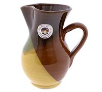 CERÁMICA ESPAÑA | Jarra Rústica Multifuncional de Barro Rojo | Para Cerveza, Leche, Zumo y Agua | Modelo M01 | 100% Hecho a Mano | 1 Litro