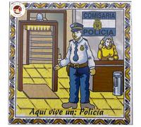 CERÁMICA ESPAÑA SOUVENIRS | Azulejo trabajos | Azulejos profesiones | Azulejos oficios | Azulejo decorativo | Modelo P04 | 15x15x0.5 cm