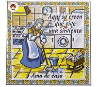 CERÁMICA ESPAÑA SOUVENIRS | Azulejo trabajos | Azulejos profesiones | Azulejos oficios | Azulejo decorativo | Modelo P20 | 15x15x0.5 cm
