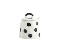 CeráMica Especias Cristal Botes Para Especias Spice Jars Azucarero Y Salero Cocina Con Cucharas Tapas Para Servir Hoga-D