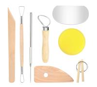 Ceramica para Modelar Herramientas, Adultos Arcilla de Esculpir Herramientas, Herramientas Arcilla, Herramientas De Escultura, Kit Ceramica Principiantes para DIY Arte Cerámica Escultura (8PCS)