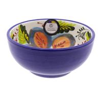 CERÁMICA RAMBLEÑA | Cuenco desayuno | Cuencos de aperitivo | Cuencos cocina | Bol Cuenco Decorado Flores - Modelo 24 | 14x14x6.5 cm