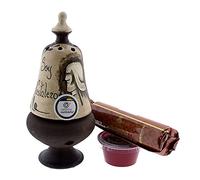 CERÁMICA RAMBLEÑA | Incensario de Cerámica para Casa | Campana Soy Costalero | 8.5x8.5x19 cm | Barro | Original | Accesorios Incluidos