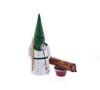 CERÁMICA RAMBLEÑA | Incensario nazareno con Vela Blanco-Verde | Incensarios religiosos | Incensarios de Barro | Incensarios Originales | Incensario Semana Santa | 9x9x26 cm | Accesorios INCLUIDOS