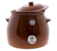 CERÁMICA RAMBLEÑA | Olla de Barro Refractaria para Fuego Directo - Cerámica Tradicional para Pucheros y Guisos - 2.5 Litros