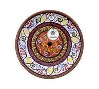 CERÁMICA RAMBLEÑA | Plato Decorativo para Colgar en Pared | Plato de cerámica | Plato decoración Mediterránea Modelo D20 | 100% Hecho a Mano | 35x35x6 cm