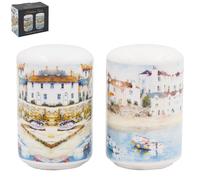 Cerámica Salt & Pepper Harbour Town Coastal Art Vajilla Accesorio de cocina