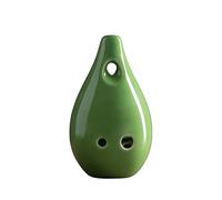 Cerámica Sintonizada En C Xun Para Principiantes, Entrada De Autoestudio, 10 Agujeros, Juego Profesional, Instrumento Musical Étnico Xun Antiguo De Diez Agujeros (Color : Green)