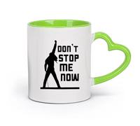 cerámica Tazas de Café con Asas Grandes para Hombres y Mujeres No me detengas ahora （11oz/320ml） Perfecto para cocinas, restaurantes y cafeterías, gran idea de regalo Verde