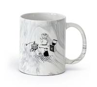 cerámica Tazas de Cerámica para Café, Leche y Té Molinillo de café, tetera, cocina （11oz/320ml） Perfecto para cocinas, restaurantes y cafeterías, gran idea de regalo Negro mármol