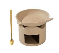 Cerámica Té Multiusos Estufa Calentador Perfumado Melter y Tetera Calentador Candelita Candelabro para Sala de Estar Dormitorio Candelero Candelabro