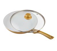Ceramicore 24CM Antiadherente Cerámica Inducción Compatible Sauté Pan en Dorado