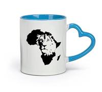 ceramics Ceramic Coffee Cup Lion King Of The Jungle Africa African Animal （11oz/320ml） Dishwasher and Microwave Safe Blue