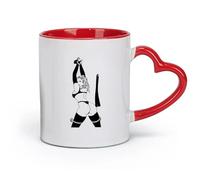 ceramics Ceramic Coffee Cup sex appeal Girls Women Hot Girls And Women Cool （11oz/320ml） Ideal for Home & Office Use Red