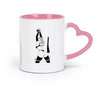 ceramics Ceramic Coffee Cup sex appeal Girls Women Hot Girls And Women Cool （11oz/320ml） Ideal for Home & Office Use Pink