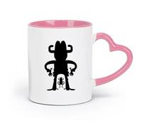 ceramics Ceramic Cups with Handles Cartoon Cowboys Wild West Western Boys （11oz/320ml） Great for Home, Office, Cafes, Gift Ideas Pink