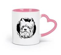 ceramics Ceramic Drinkware for Home Dog Animal Pet Friend Cheerful Cute （11oz/320ml） Ceramic Coffee Mug for Cappuccino Tea, Milk, Pink