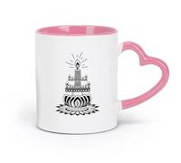 ceramics Ceramic Drinkware for Home Lotus Flower Candle Buddhist Meditation （11oz/320ml） for Milk Tea Cola Water Pink