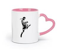 ceramics Ceramic Drinkware for Home Thai Boxing Muay Thai Boxer MMA Fighting （11oz/320ml） for Tea, Coffee & Hot Drinks Pink