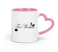 ceramics Mug - Ceramic For Women Beauty Salon Fashion Store Shoes （11oz/320ml） Humorous Gift for Coffee Lovers, Work Besties, Coworkers & Friends Pink