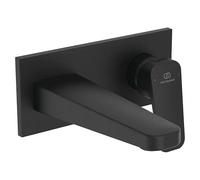 Ceraplan Grifo de lavabo empotrado (Negro, Mate)