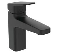 Ceraplan Grifo de lavabo (Negro, Mate, Con juego de desagüe)