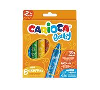 CARIOCA Baby Wild Crayons | 42892 - Ceras Blandas para Niños a Partir de 24 Meses, 8 Unidades