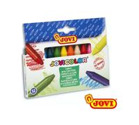 CERAS BLANDAS JOVICOLOR 12 UNIDADES - CAJA DE 12 CERAS DE COLORES DE LA RECONOCIDA MARCA JOVI