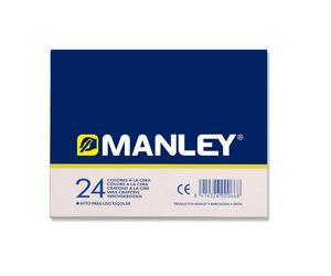 Ceras Blandas MANLEY, Caja x24 Colores