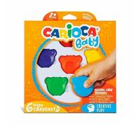 Ceras de Colores Carioca Teddy Multicolor 6 Piezas 12 Unidades