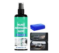 Ceras para Pulir Ventanas - Spray Antivaho de 100 Ml para Cascos, Gafas, Anteojos y Viseras de Moto - Limpiador Antivaho con Pulido Sin Rayas + Cepillo Incluido | Visión clara debajo