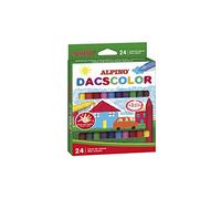 Alpino Dacscolor Ceras 24 Unidades | Ceras de Colores para Niños | Cera de Pintado Suave y Cubriente | Estuche de Ceras Semiblandas y Colores Vivos | Ceras Semiblandas