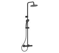 Ceratherm Sistema de ducha (Con grifería termostática, Altura: 103 cm, Número de tipos de chorro: 1 ud., Negro)