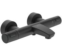 Ceratherm T25 AP - Grifo de baño (315 x 185 x 70 mm) | 161 mm de distancia vertical hasta el centro de la boquilla en negro, 22,0 l/min (3 bar), función termostática, CoolBody