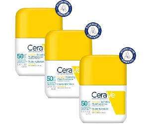 CeraVe Fluido Protector Invisible Hidratante SPF50 3x50 ml