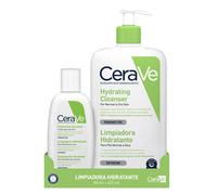 CeraVe Gel Limpiador Hidratante 473ml + 88 ml, Para Piel Normal a , Limpia e Hidrata, de la Piel, Enriquecido Con Ceramidas Esenciales y Ácido Hialurónico, para Rostro y Cuerpo