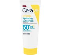 CeraVe Loción Protectora Invisible Hidratante SPF 50+ con 3 ceramidas esenciales para cuerpo, rostro y todo tipo de pieles 75 ml