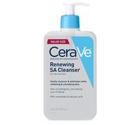 CeraVe Limpiador con ácido salicílico | 16 onzas | Jabón facial exfoliante renovador con para pieles normales | Sin perfume