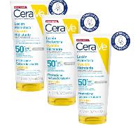 CeraVe Loción Protectora Invisible Hidratante SPF50+ 3x75 ml