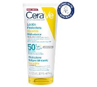 CeraVe Loción Protectora Invisible Hidratante SPF 50+ con 3 ceramidas esenciales para cuerpo, rostro y todo tipo de pieles 75 ml