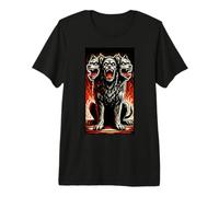 Cerberus Guardián de Tres Cabezas Bestia mítica Inframundo Camiseta Premium