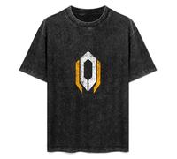 Cerberus Mass Commander Shepard Sign Video Pc Game Effect Men's T-Shirt Unisex Black Cotton Hip Hop Print tee Shirts 3XL