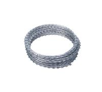 Cerca de Alambre de púas galvanizado, bobinas helicoidales de 45 cm para Seguridad de Jardines y Granjas, Cadena de Acero Inoxidable Duradera para protección Segura, 90 m de Longitud