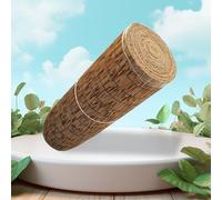 Cerca De Caña Natural Valla De Caña 60cm 70cm 80cm 90cm 100cm 110cm 120cm 130cm 140cm 150cm 160cm Alto Valla De Bambú Impermeable Para El Patio Trasero Al Aire Libre(Color:Carbonized black line,Size:7
