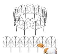 Cerca de jardín - Metal antioxidante sin excavación borde de defensa del suelo,Cerca de jardín para perros,Para césped, patio trasero patio terraza balcón diseño paisaje barrera