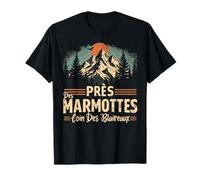 Cerca de marmotas lejos del tejón Citation Forest Mountain Camiseta
