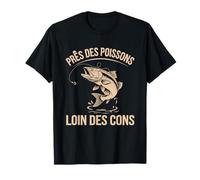 Cerca De Piscis Lejos De Los Contras Divertido Pescador Pescador Divertido Camiseta